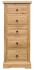 Francis Solid Oak 5 Drawer Wellington Chest